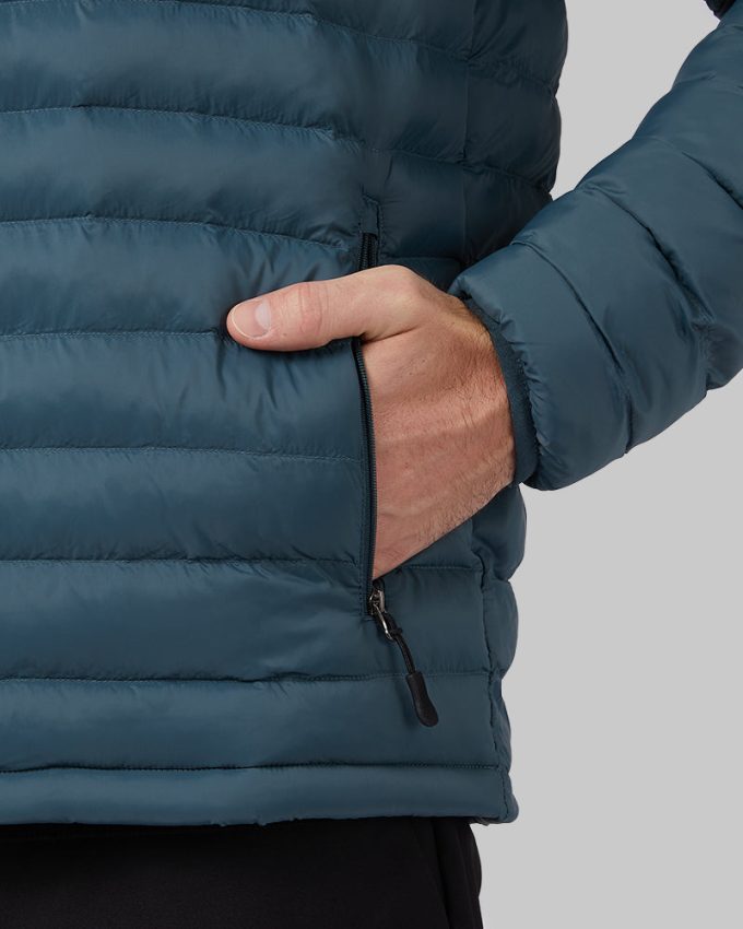 MEN'S LIGHTWEIGHT POLY-FILL PACKABLE HOODED JACKET - Image 9