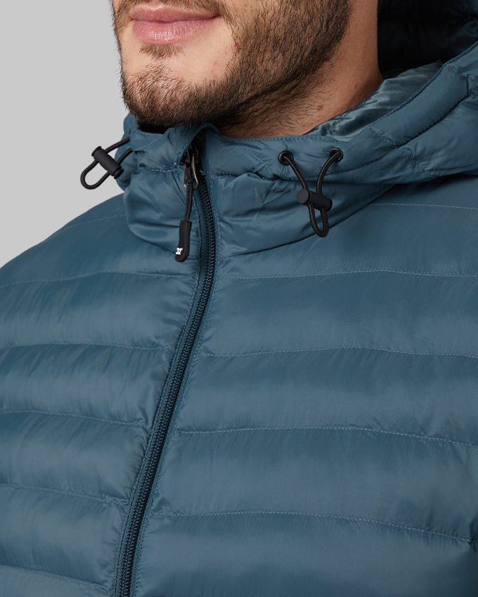 MEN'S LIGHTWEIGHT POLY-FILL PACKABLE HOODED JACKET - Image 8