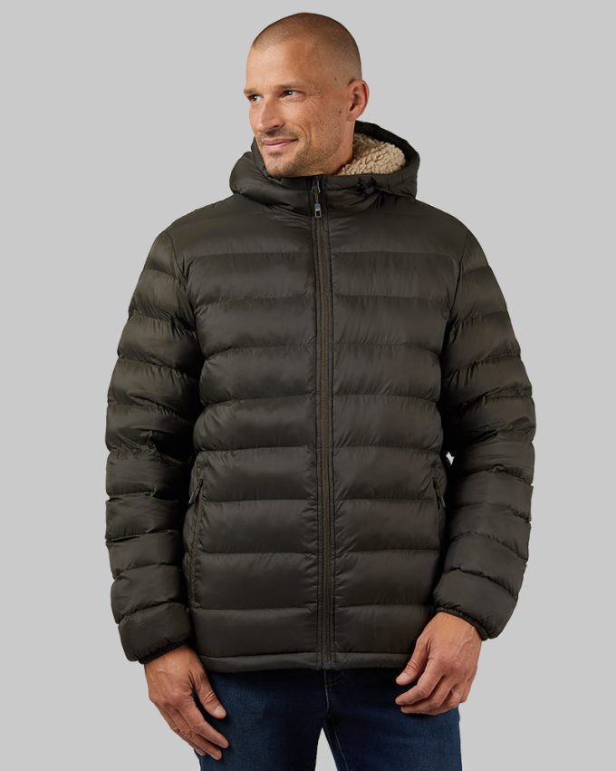 MEN'S HOODED SHERPA-LINED JACKET - Image 7