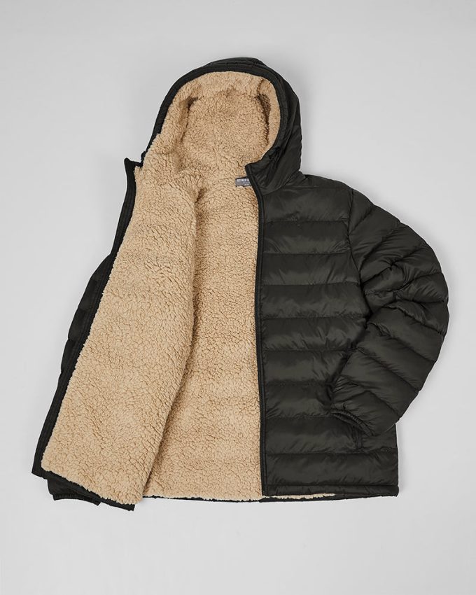 MEN'S HOODED SHERPA-LINED JACKET - Image 8