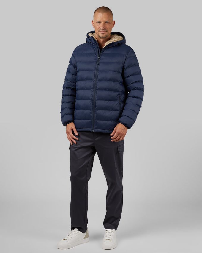 MEN'S HOODED SHERPA-LINED JACKET - Image 6