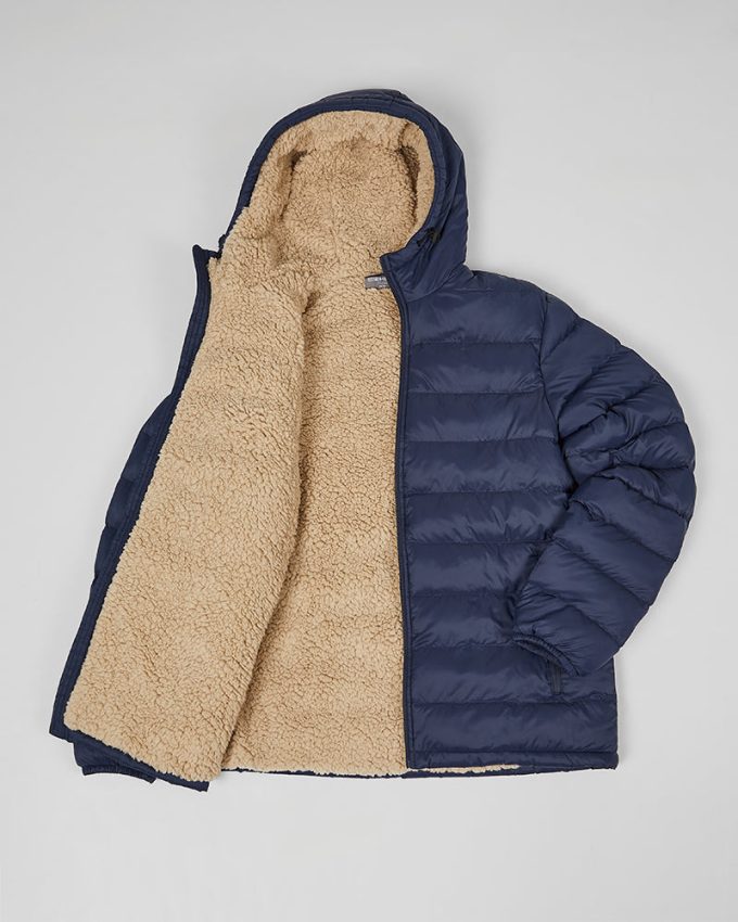 MEN'S HOODED SHERPA-LINED JACKET - Image 2