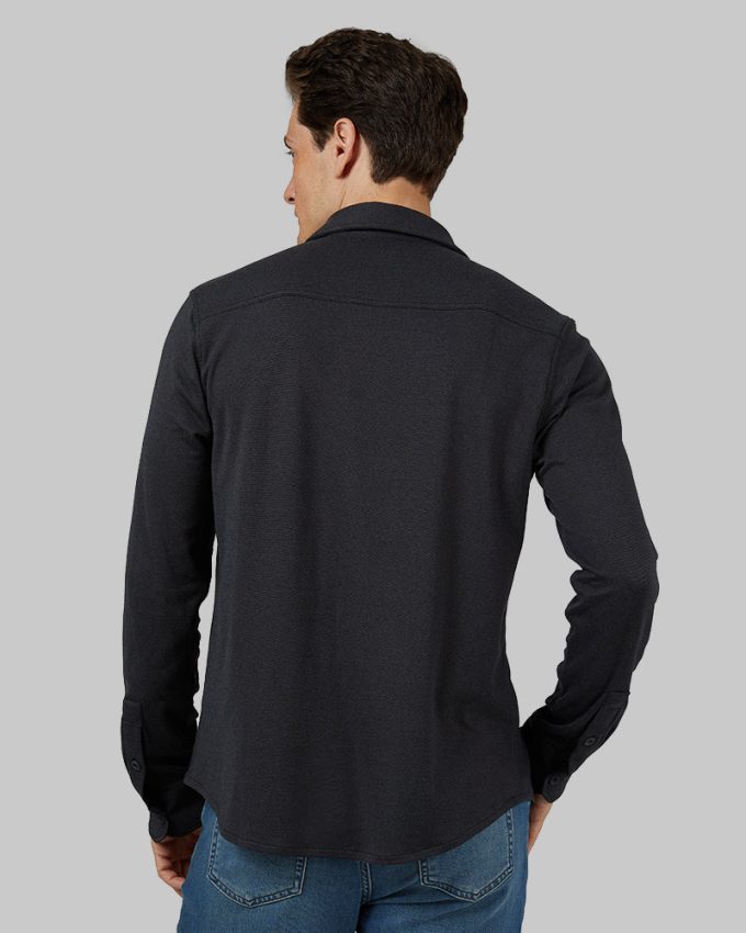 MEN'S SOFT STRETCH KNIT LONG SLEEVE BUTTON-UP - Image 16