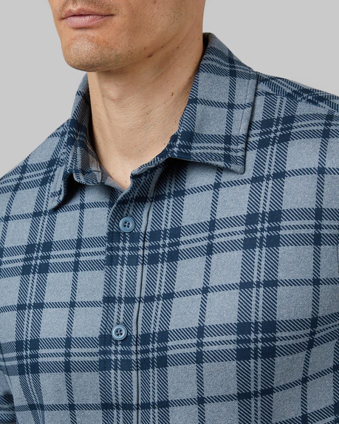 MEN'S SOFT STRETCH KNIT LONG SLEEVE BUTTON-UP - Image 6