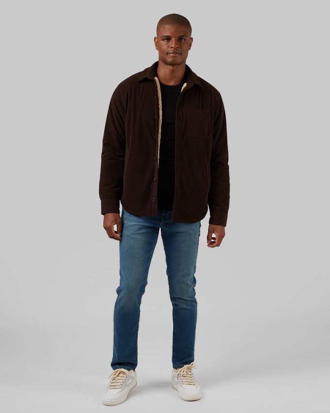 MEN'S CORDUROY SHERPA-LINED SHIRT JACKET - Image 6