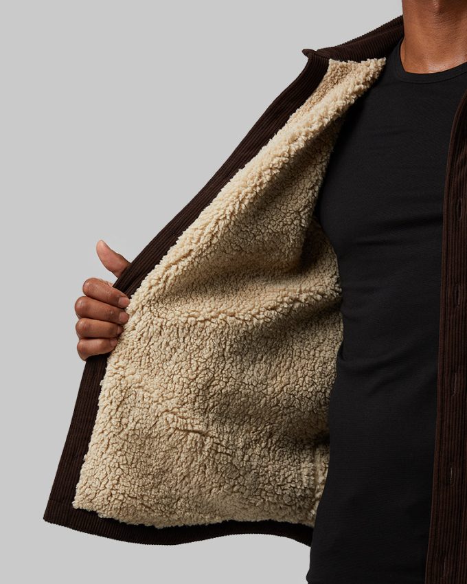 MEN'S CORDUROY SHERPA-LINED SHIRT JACKET - Image 3