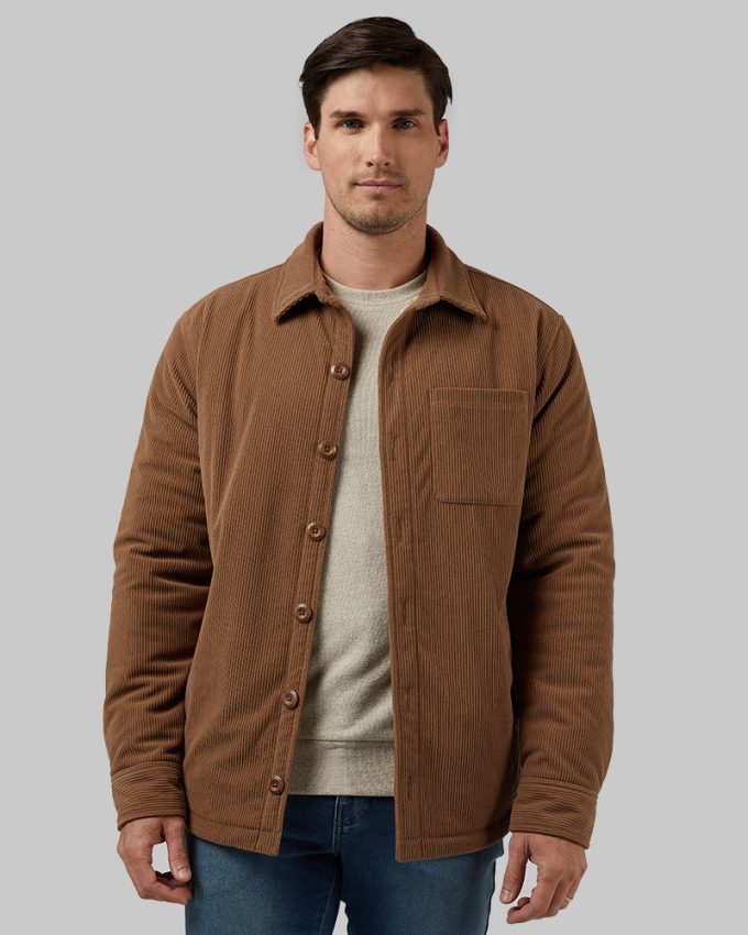 MEN'S CORDUROY SHERPA-LINED SHIRT JACKET - Image 7