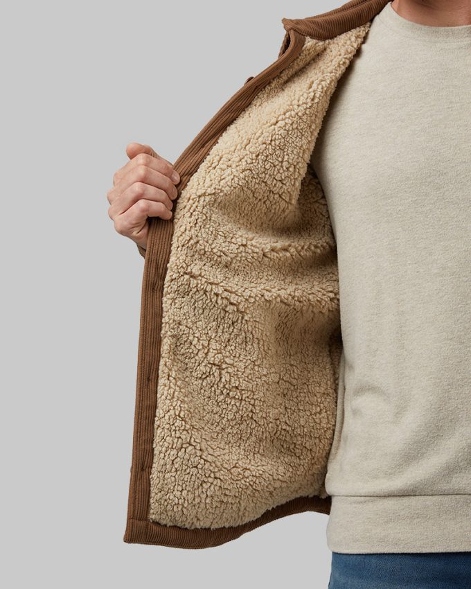 MEN'S CORDUROY SHERPA-LINED SHIRT JACKET - Image 9