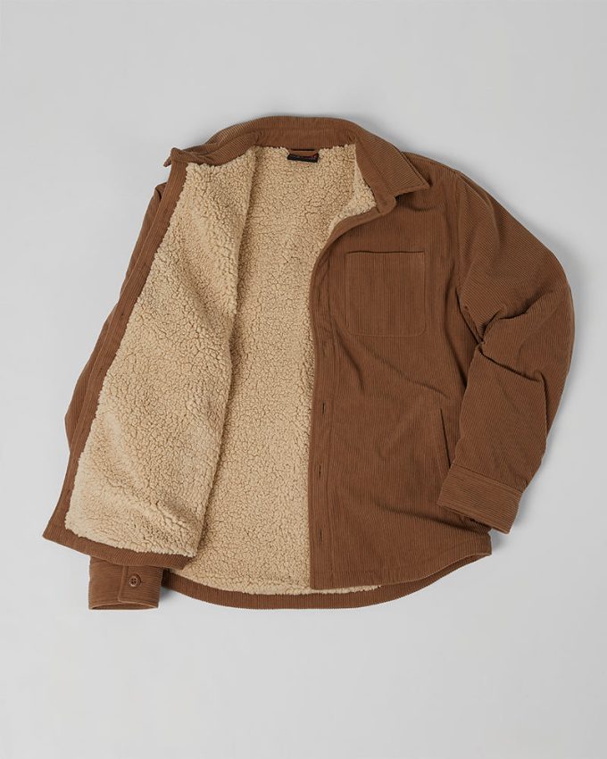 MEN'S CORDUROY SHERPA-LINED SHIRT JACKET - Image 8