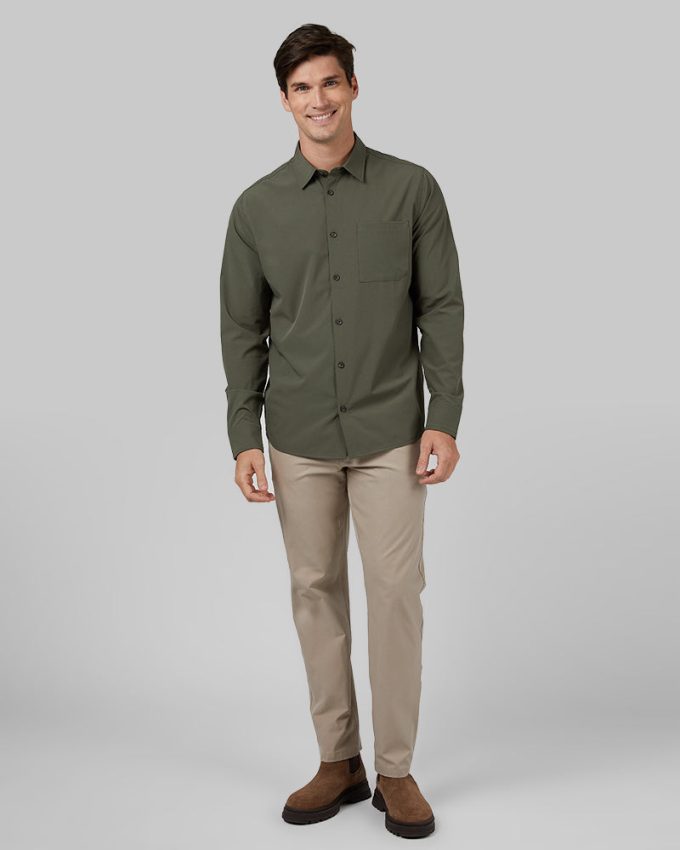 MEN'S CASUAL LONG SLEEVE DRESS SHIRT - Image 12