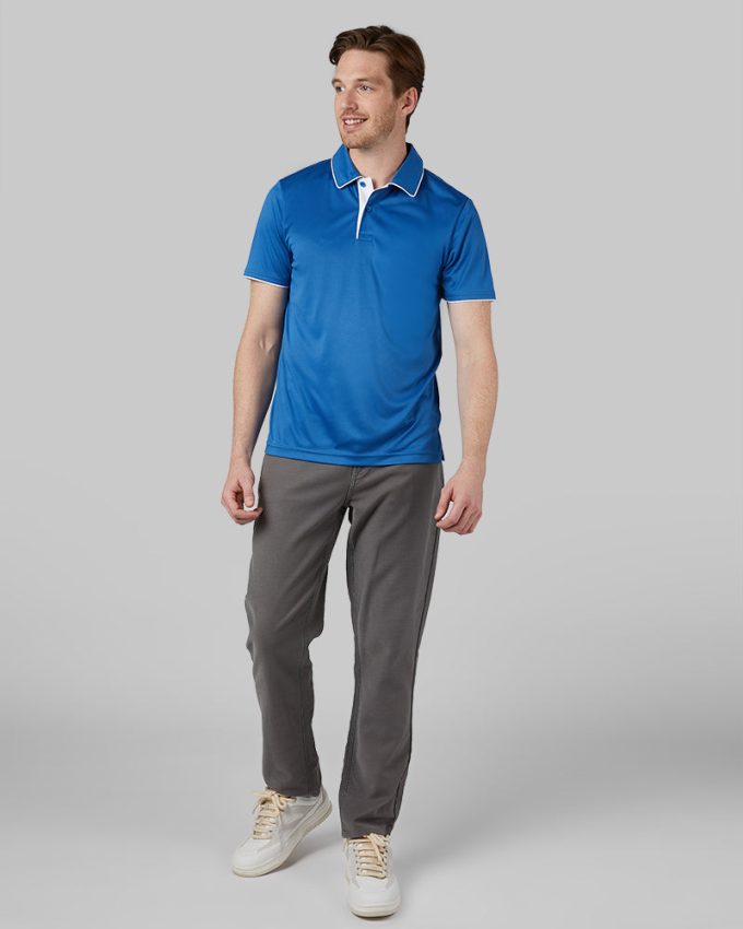 MEN'S STRETCH FLOW TIPPED POLO - Image 16