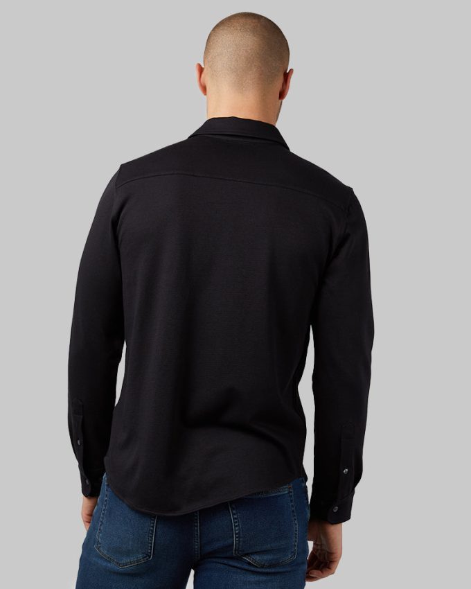 MEN'S CASUAL KNIT LONG SLEEVE BUTTON-UP - Image 15