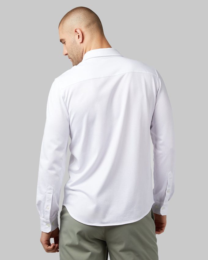 MEN'S CASUAL KNIT LONG SLEEVE BUTTON-UP - Image 11