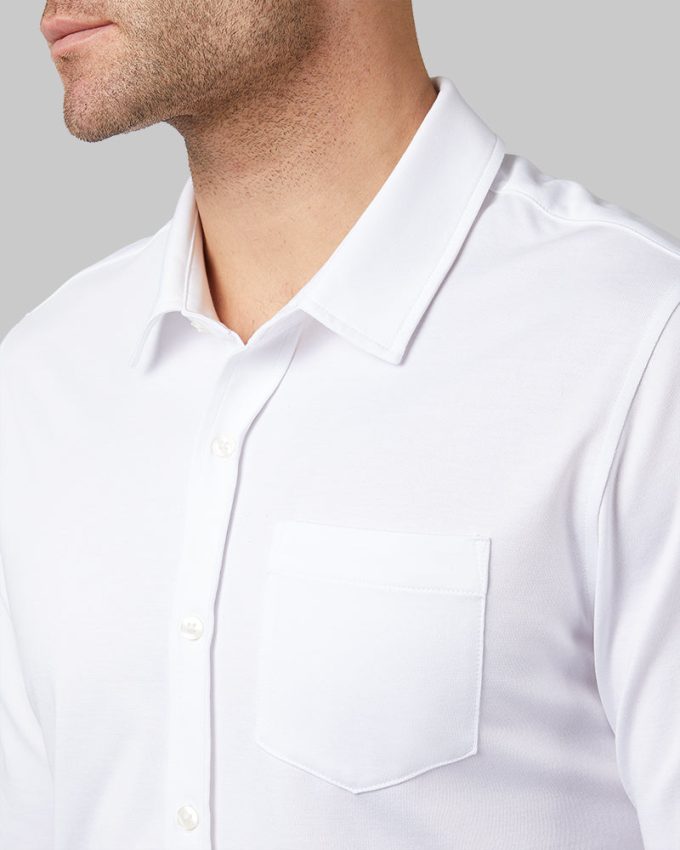 MEN'S CASUAL KNIT LONG SLEEVE BUTTON-UP - Image 10