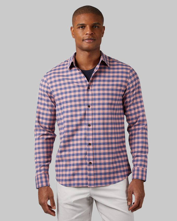 MEN'S SOFT PLAID LONG SLEEVE BUTTON-UP - Image 5