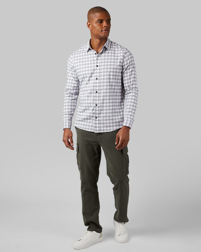 MEN'S SOFT PLAID LONG SLEEVE BUTTON-UP - Image 12