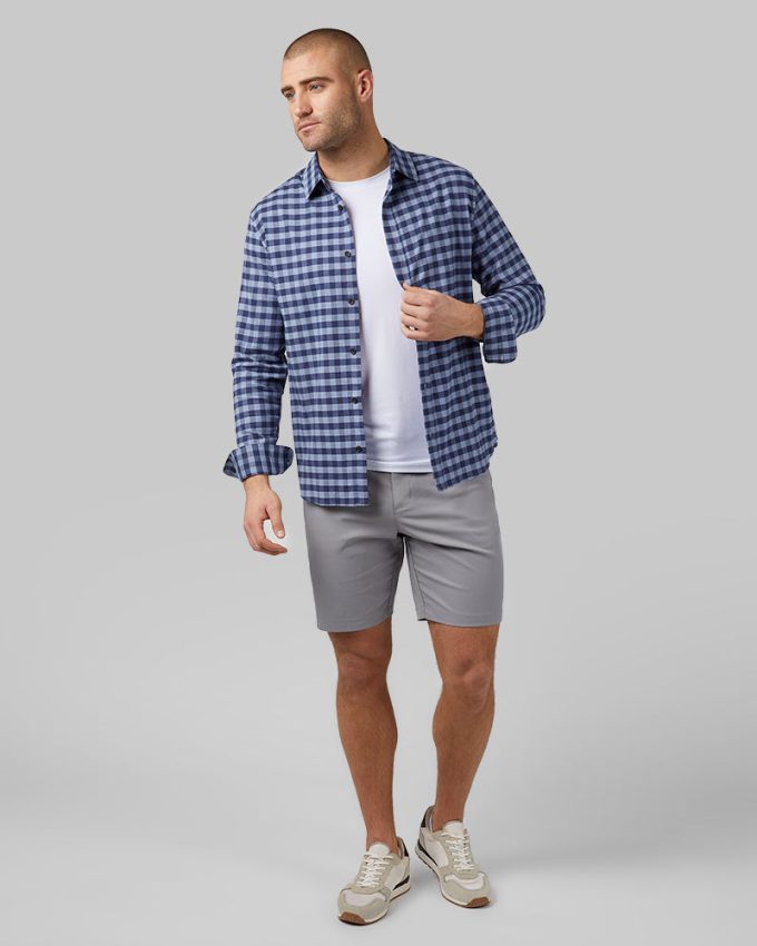 MEN'S SOFT PLAID LONG SLEEVE BUTTON-UP - Image 4