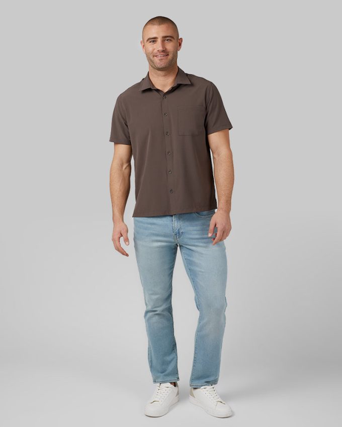 MEN'S CASUAL SHORT SLEEVE DRESS SHIRT - Image 12