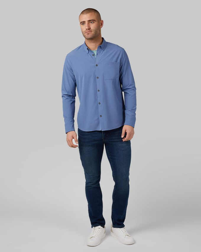 MEN'S CASUAL LONG SLEEVE DRESS SHIRT - Image 24