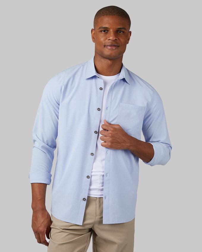 MEN'S CASUAL LONG SLEEVE DRESS SHIRT - Image 17