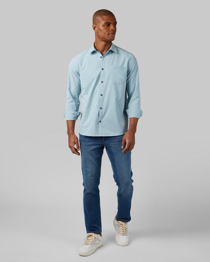 MEN'S CASUAL LONG SLEEVE DRESS SHIRT - Image 32