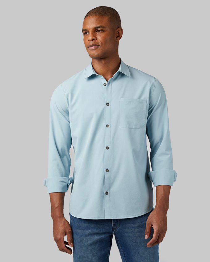 MEN'S CASUAL LONG SLEEVE DRESS SHIRT - Image 29