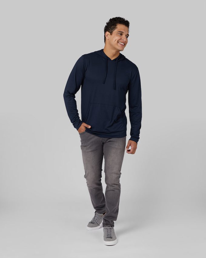 MEN'S COOL LONG SLEEVE HOODED T-SHIRT - Image 6
