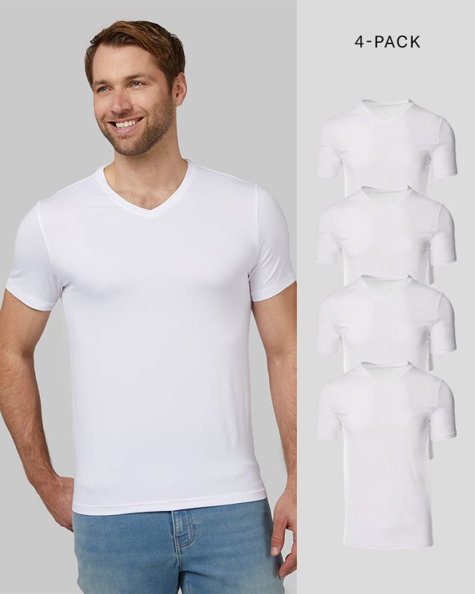 MEN'S 4-PACK COOL CLASSIC VNECK T-SHIRT - Image 5